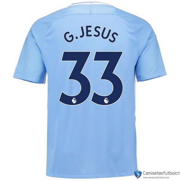 Camiseta Manchester City Primera equipo G.Jesus 2017-18